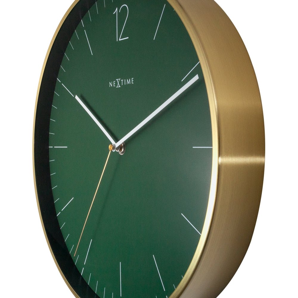 Manderin Green Wall Clock 34cm - TickTockClocks
