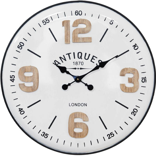 MDF Wall Clock Large Quarter Numbers 61.5cm - TickTockClocks