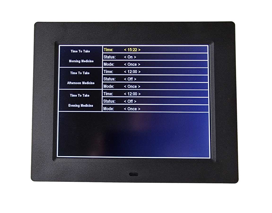Dementia Clock with Medication Reminders & Selectable Analogue/Digital Displays (8 inch)