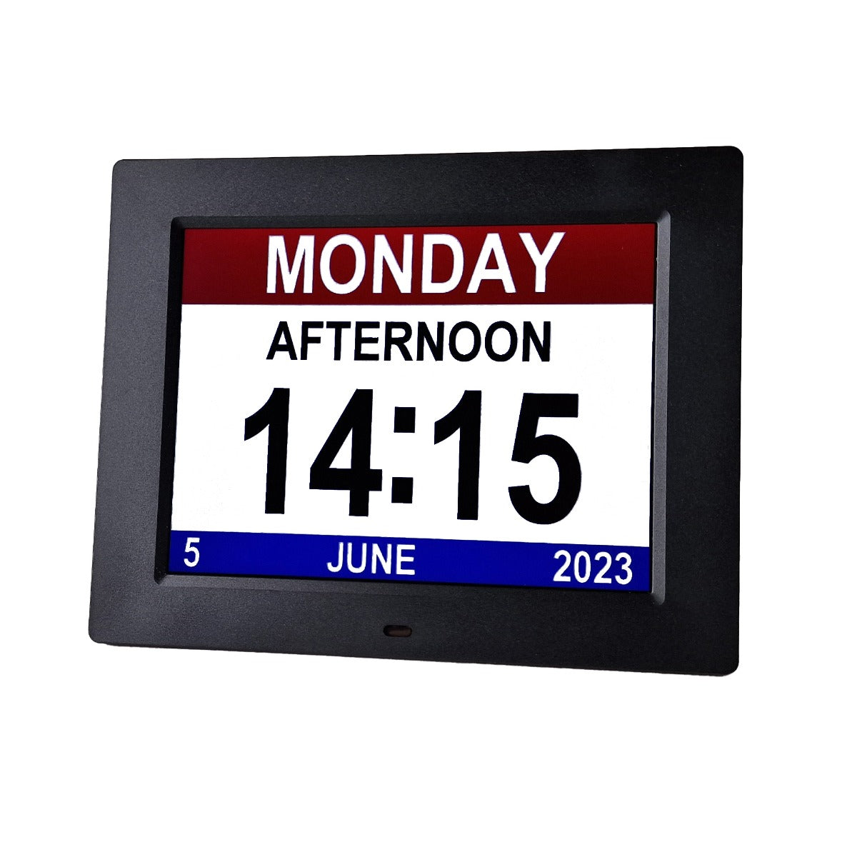 Dementia Clock with Medication Reminders & Selectable Analogue/Digital Displays (8 inch)