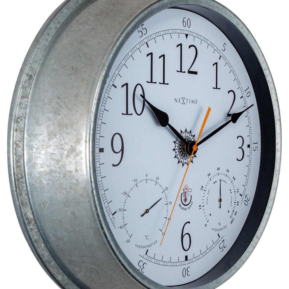 metal Tulip Wall Clock 40cm - TickTockClocks