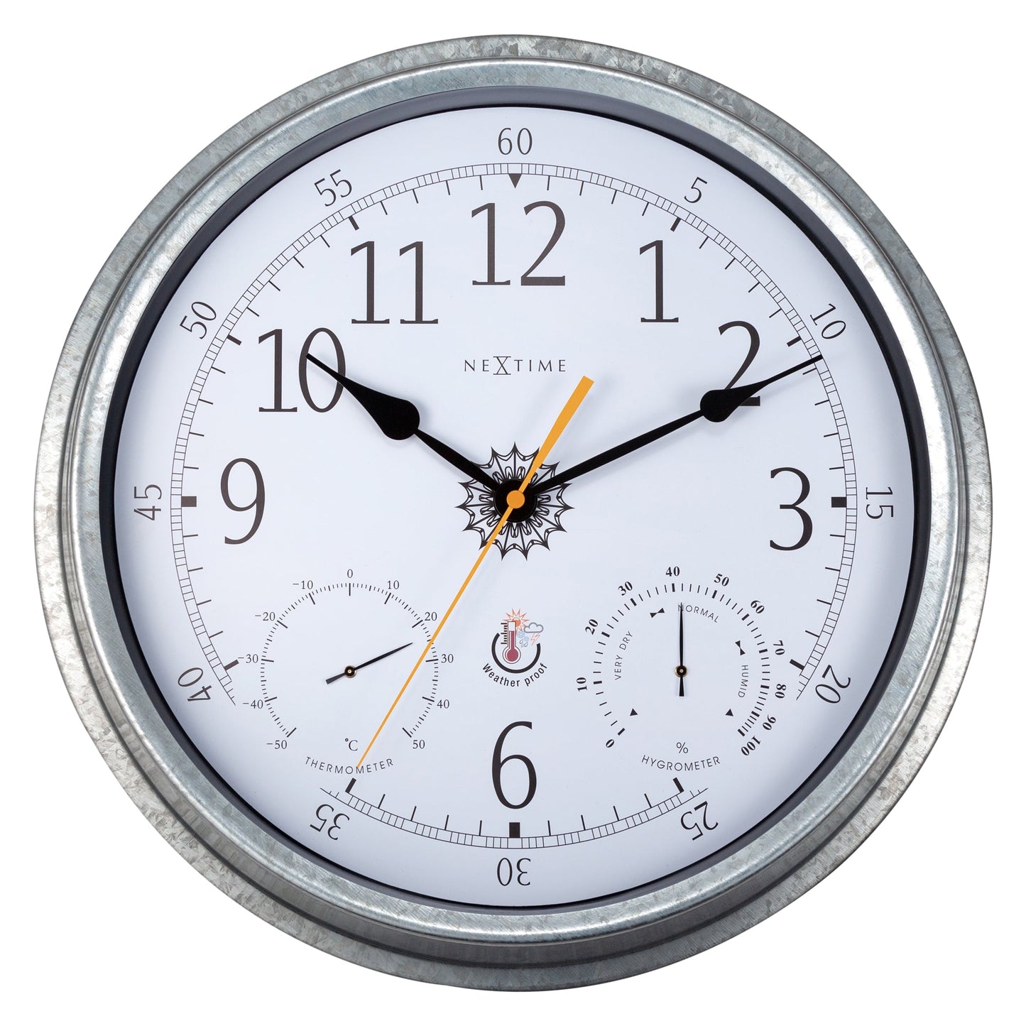 metal Tulip Wall Clock 40cm - TickTockClocks