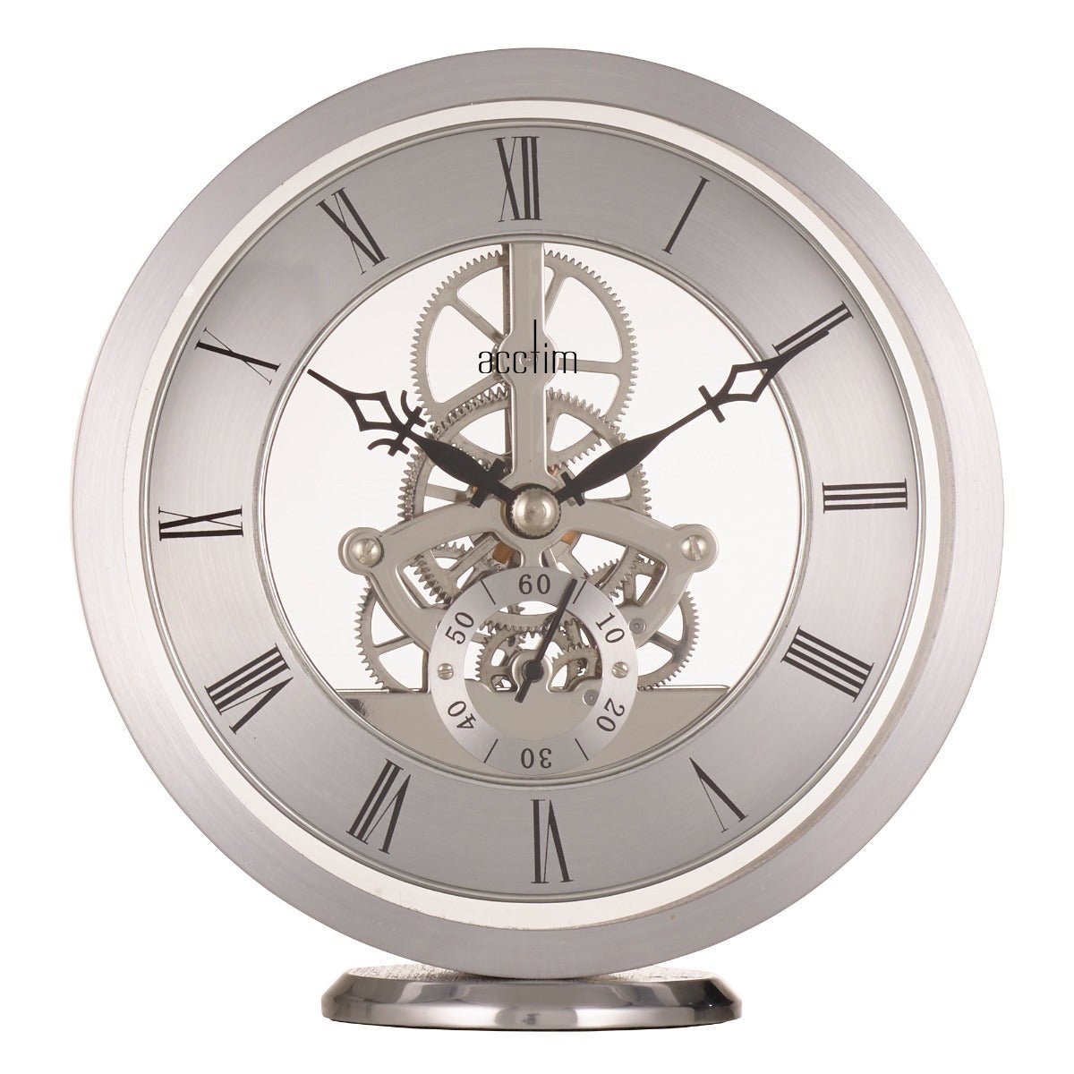 Millendon Mantel Clock Polished Metal Case - TickTockClocks