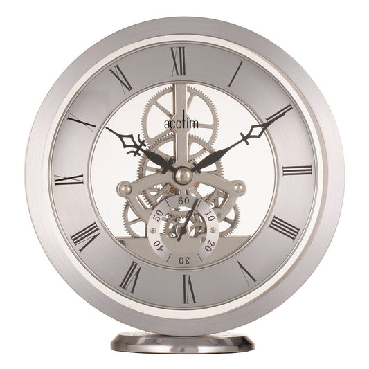 Millendon Mantel Clock Polished Metal Case - TickTockClocks