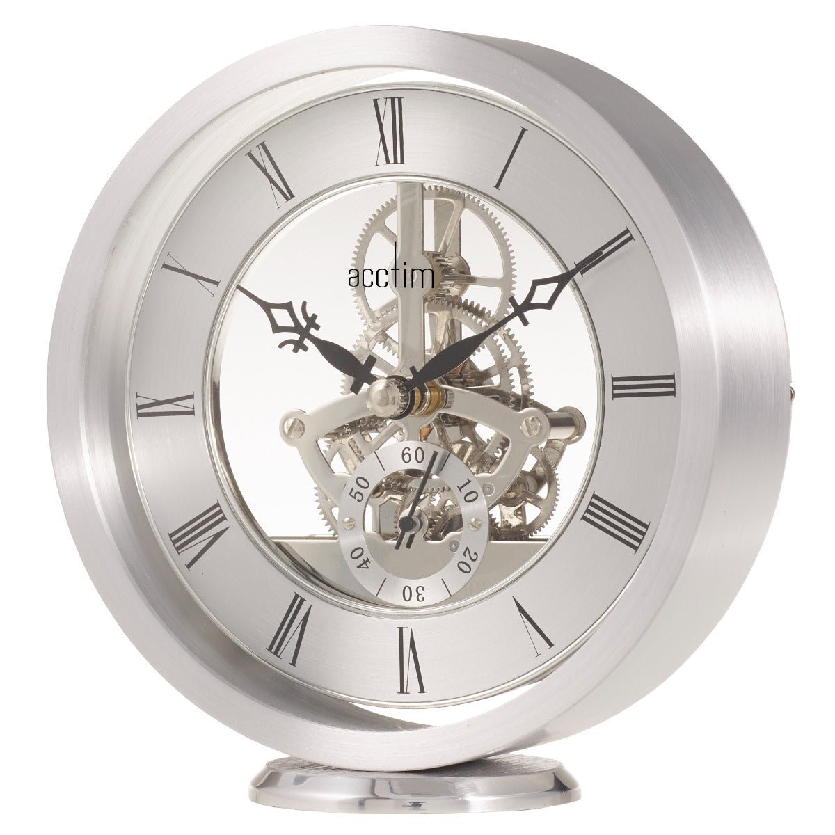 Millendon Mantel Clock Polished Metal Case - TickTockClocks