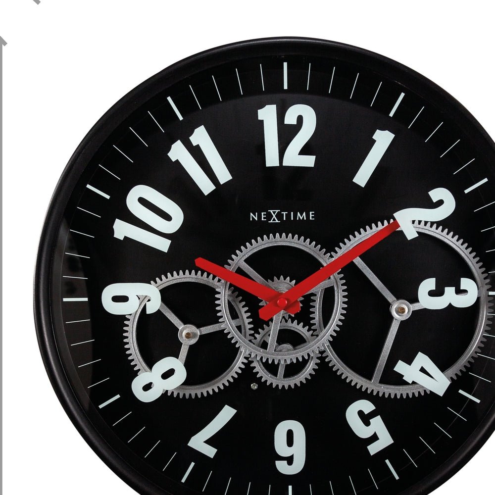 Modern Gear Clock Wall Clock 36cm - TickTockClocks