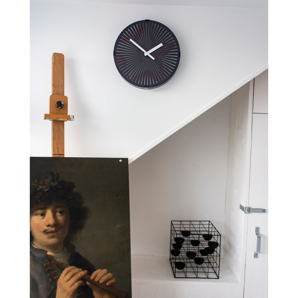 Motion Star Red Wall Clock 30cm - TickTockClocks