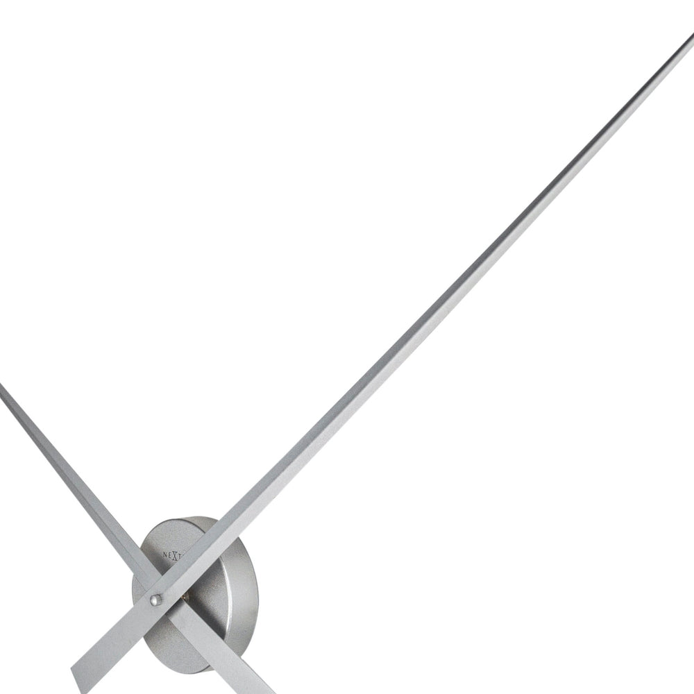 Silver Hands Wall Clock 85cm