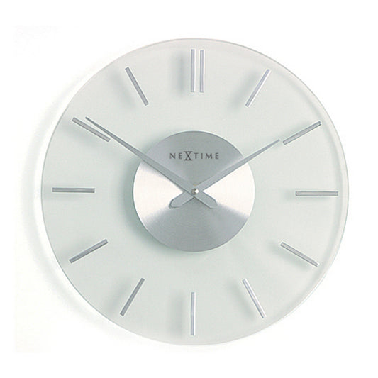 Glass Stripe Wall Clock 26cm