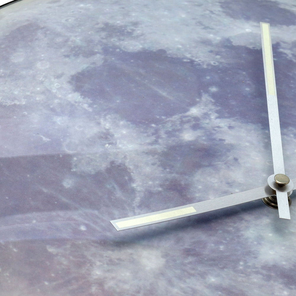 Blue Moon Dome Wall Clock 35cm