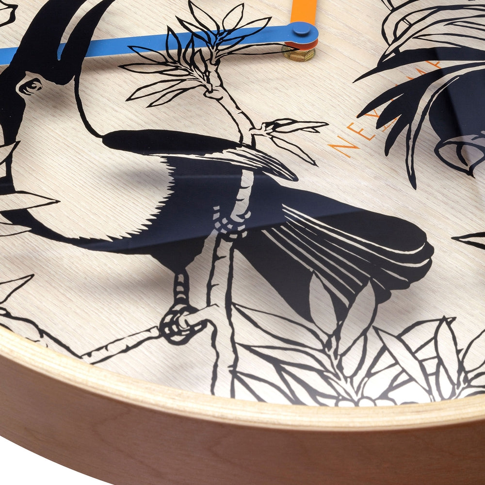 Tropical birds Wall Clock 40cm