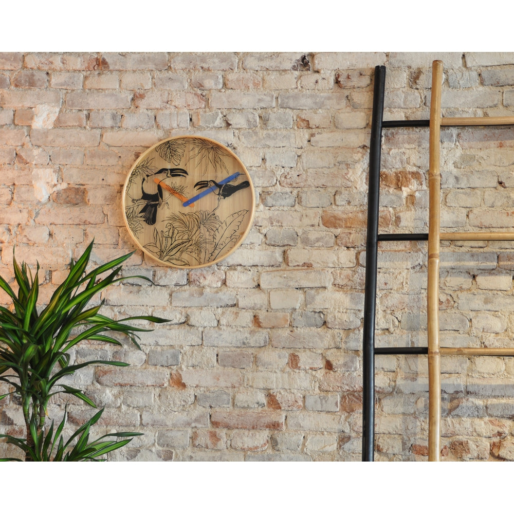 Tropical birds Wall Clock 40cm
