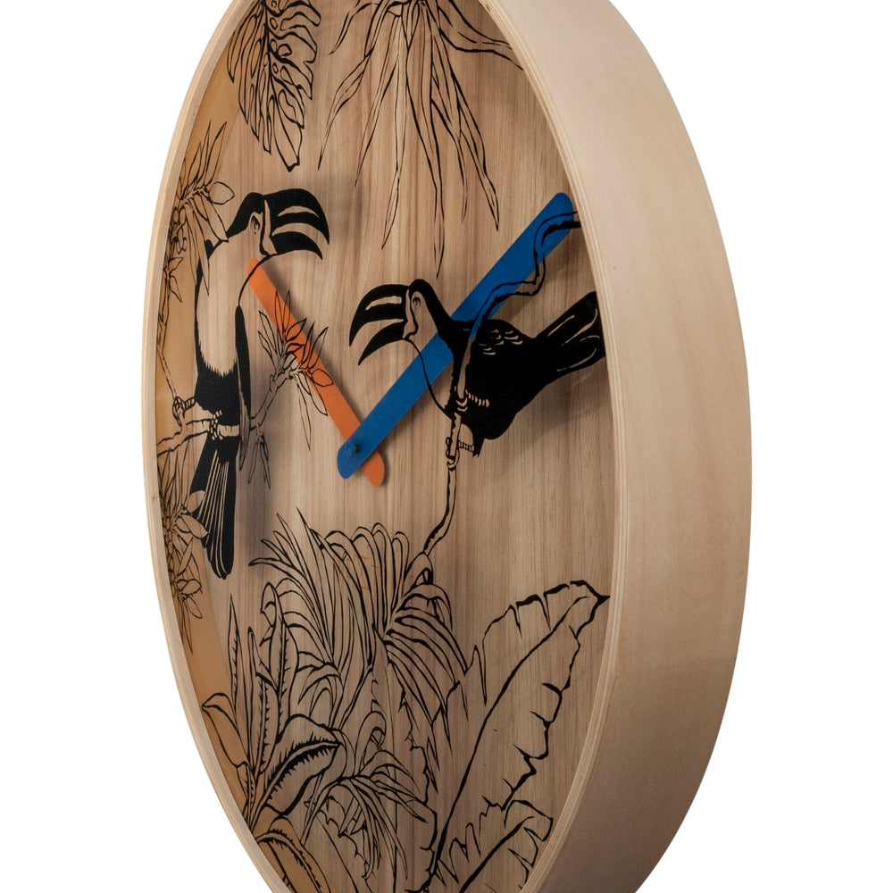Tropical birds Wall Clock 40cm
