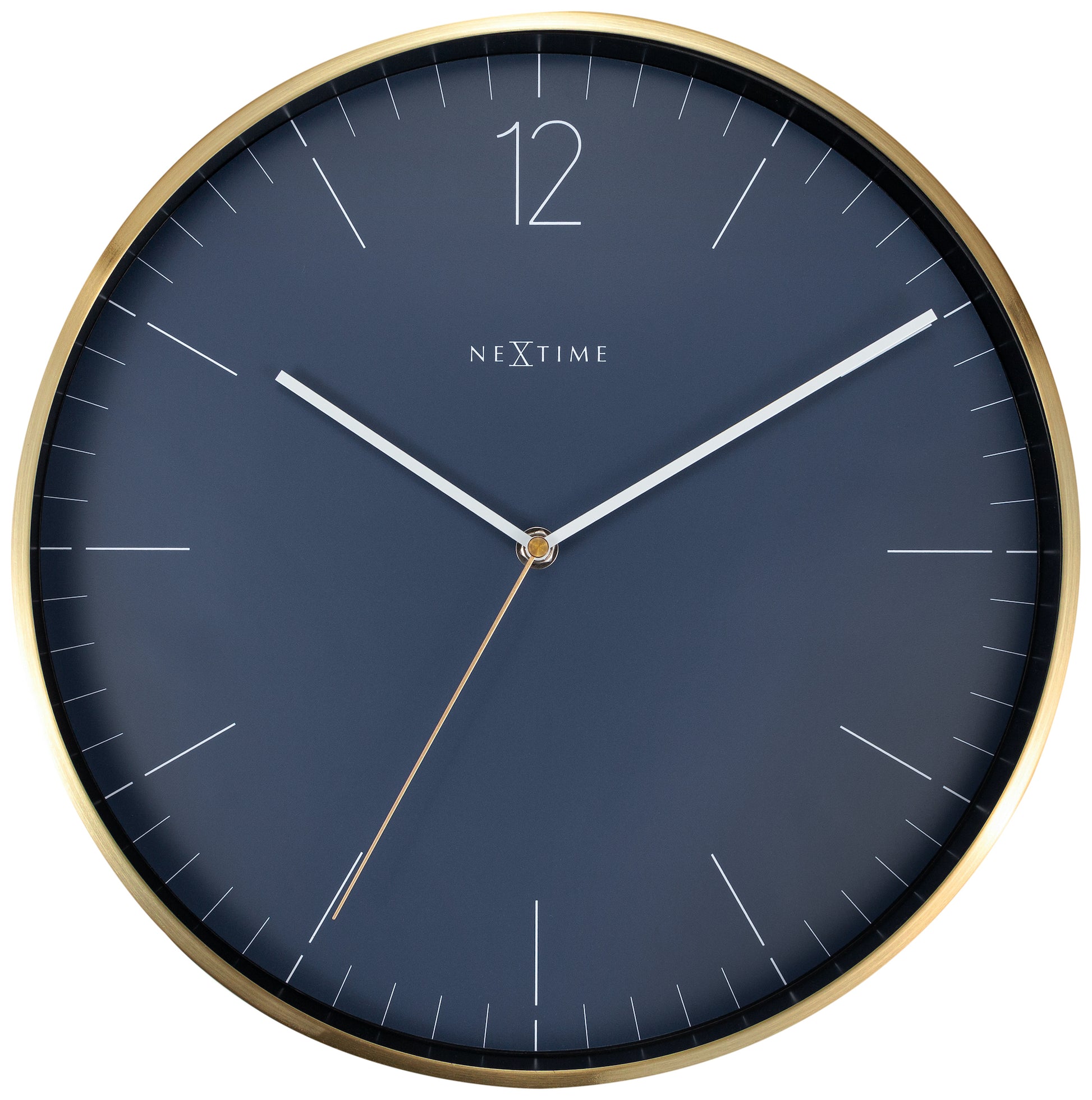 Essential Silver Wall Clock 34cm