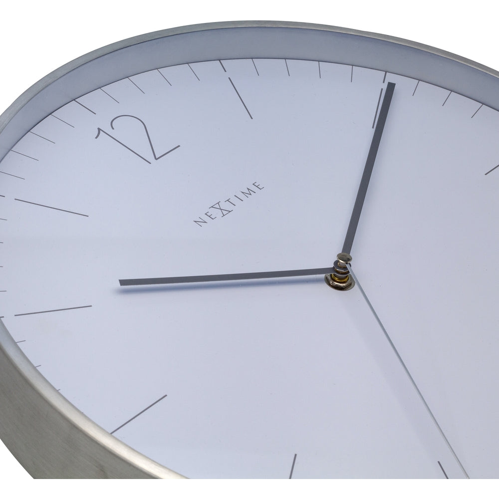 Essential Silver Wall Clock 34cm