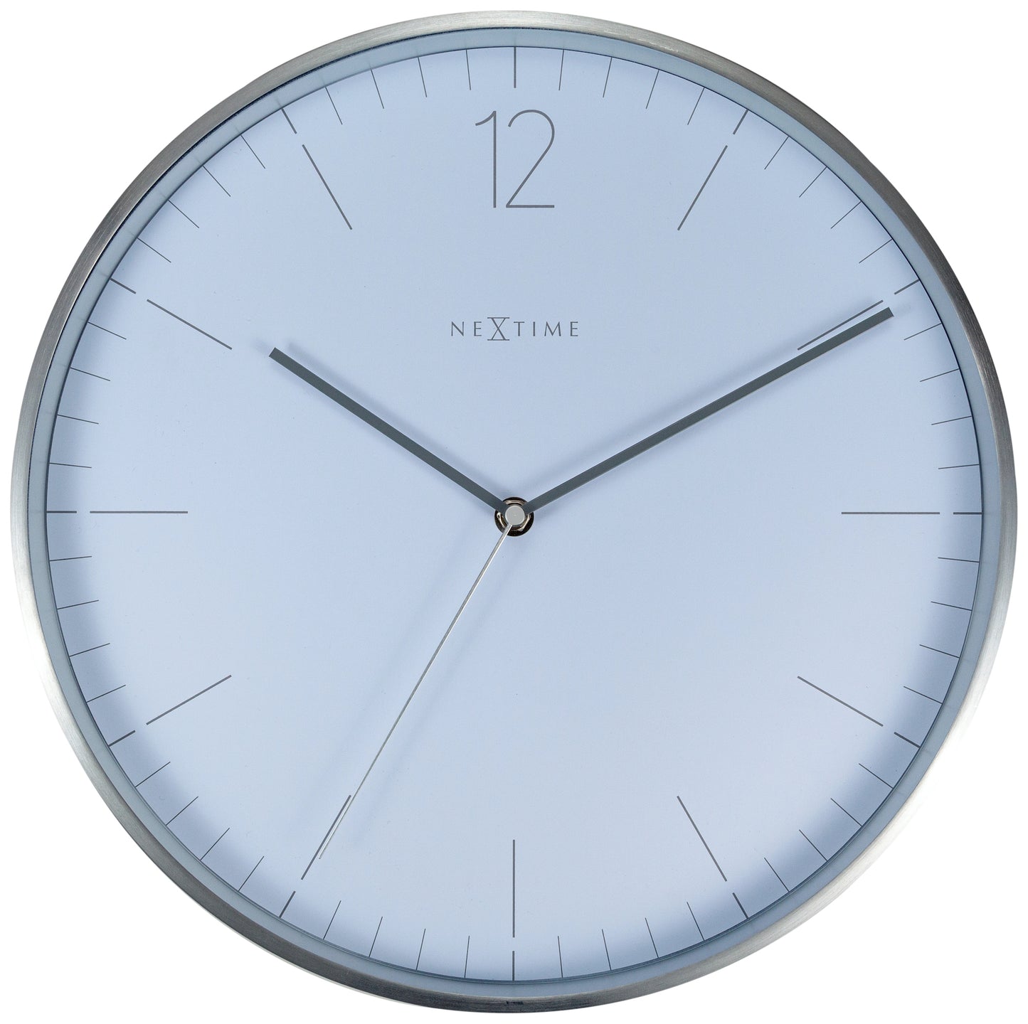 Essential Silver Wall Clock 34cm