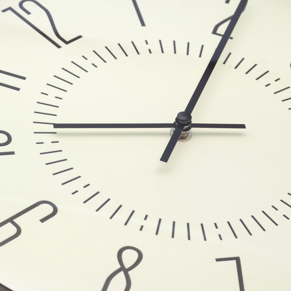 White Luminous Wall Clock 35cm