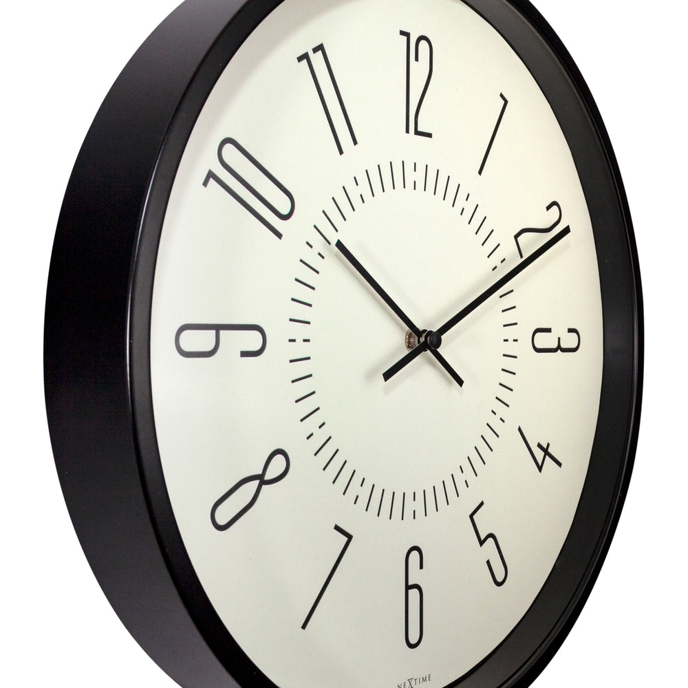 White Luminous Wall Clock 35cm
