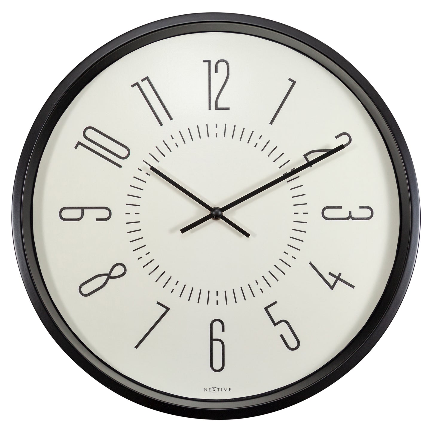 White Luminous Wall Clock 35cm