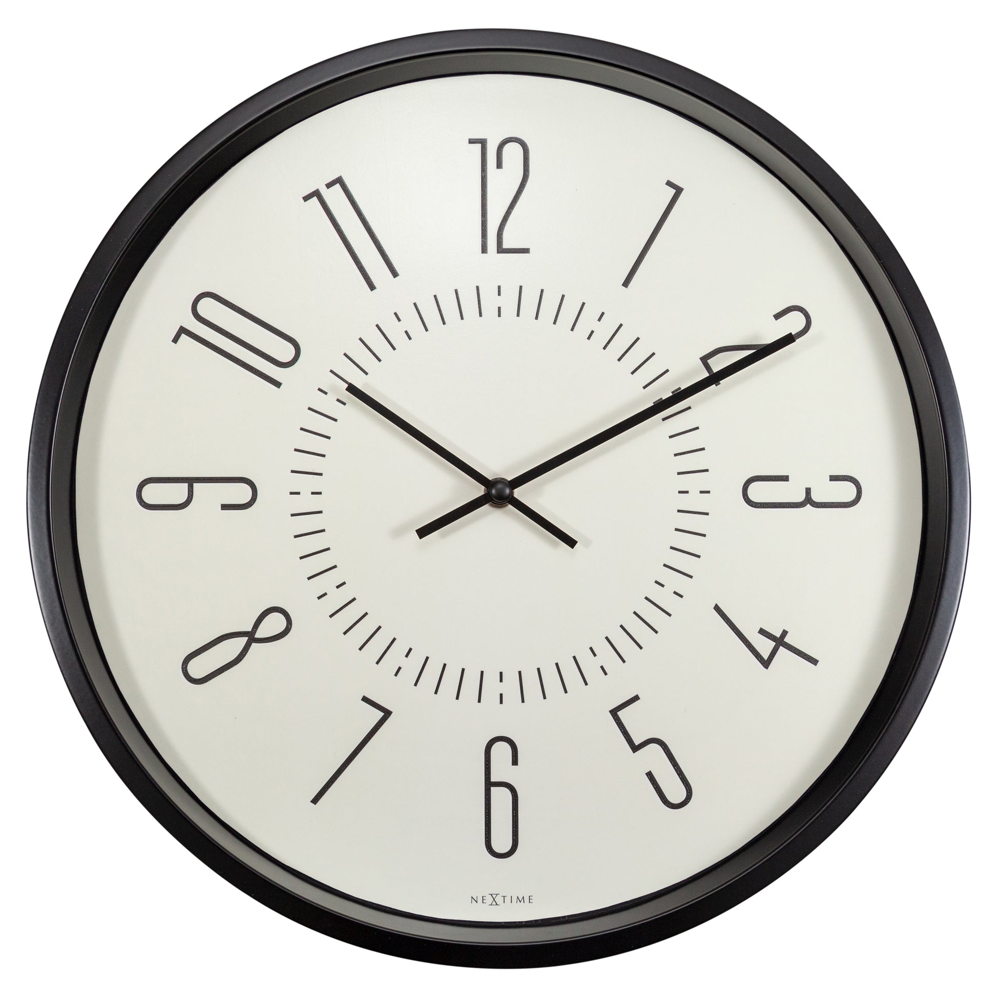 White Luminous Wall Clock 35cm