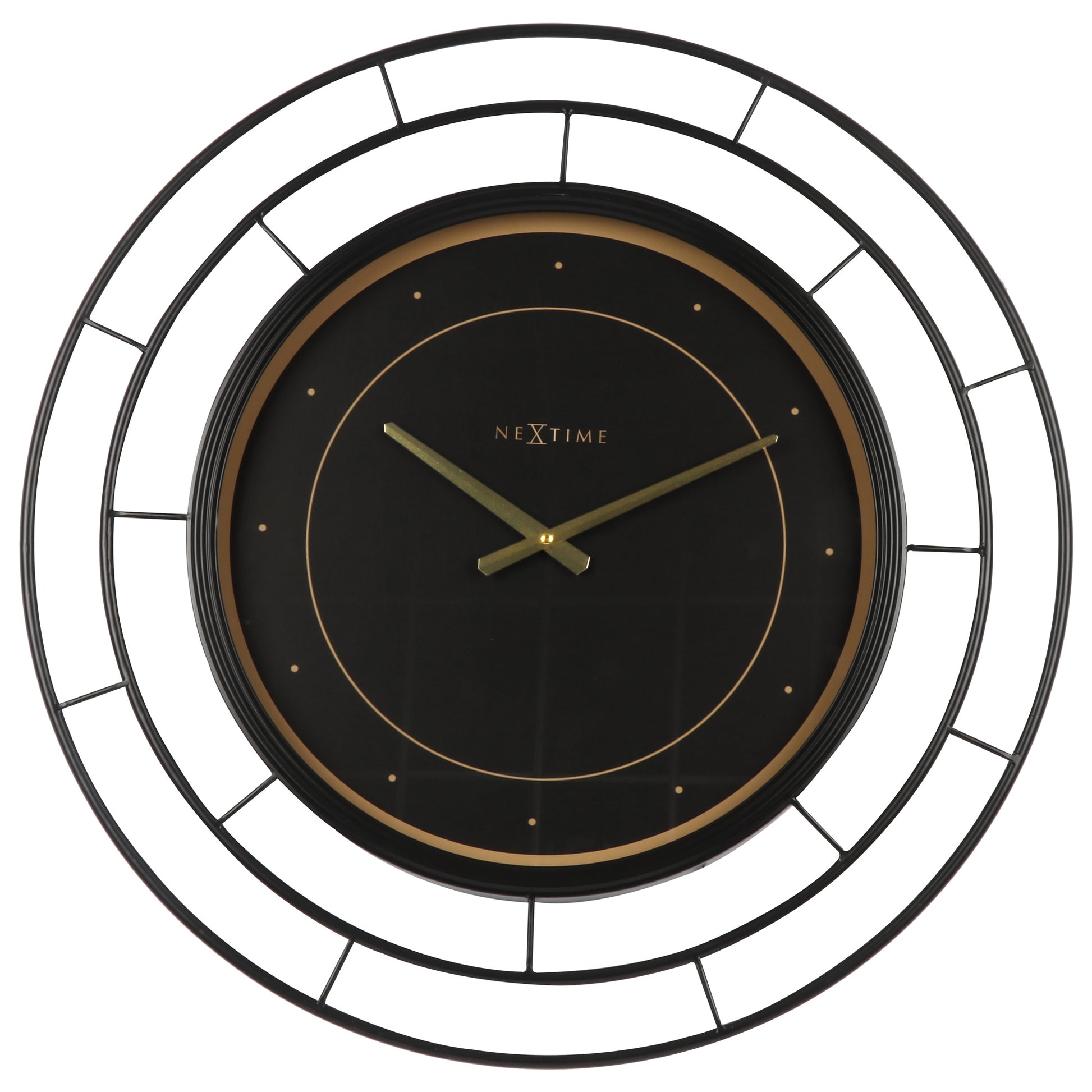 Black Fancy Wall Clock 20cm