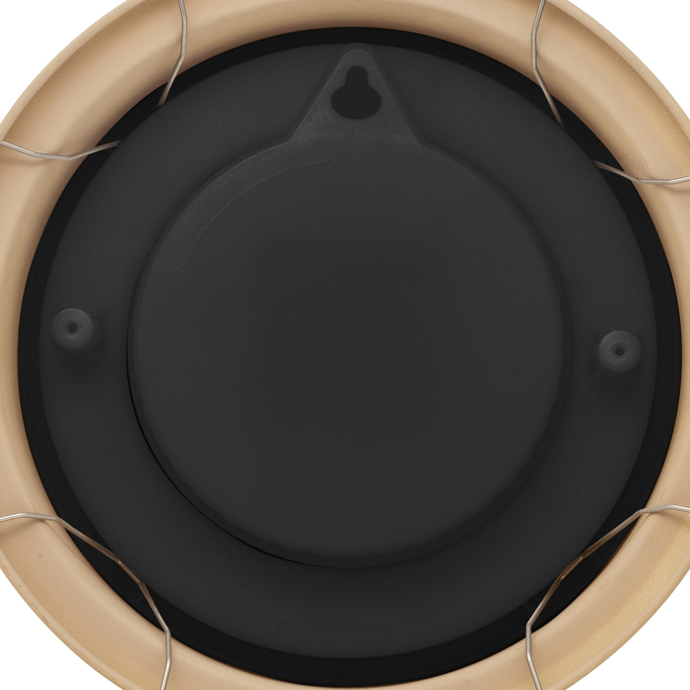 Brown Poppy Wall Clock 22cm