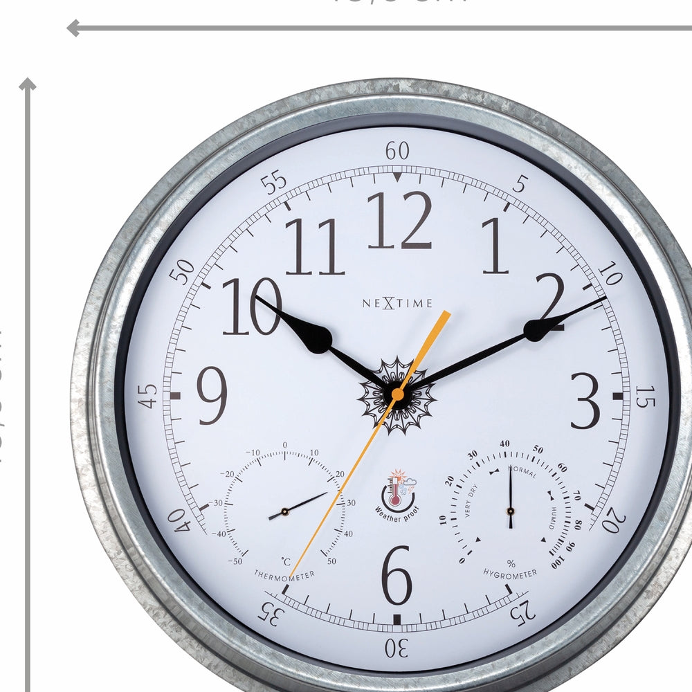 metal Tulip Wall Clock 40cm