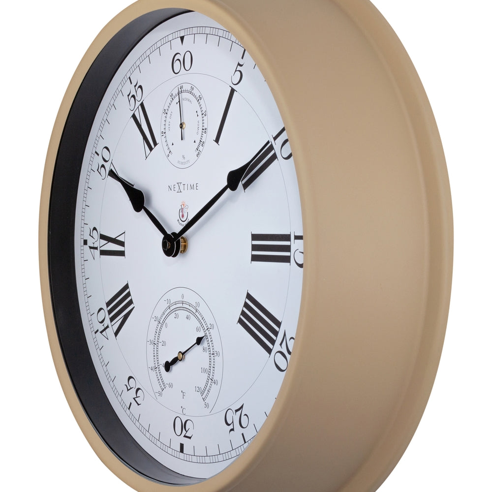Brown Hyacinth Wall Clock 40cm