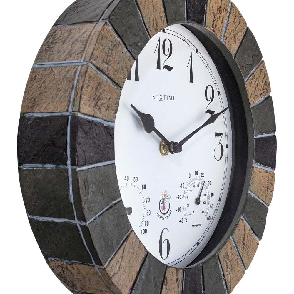 Green Aster Wall Clock 26cm