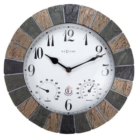 Green Aster Wall Clock 26cm