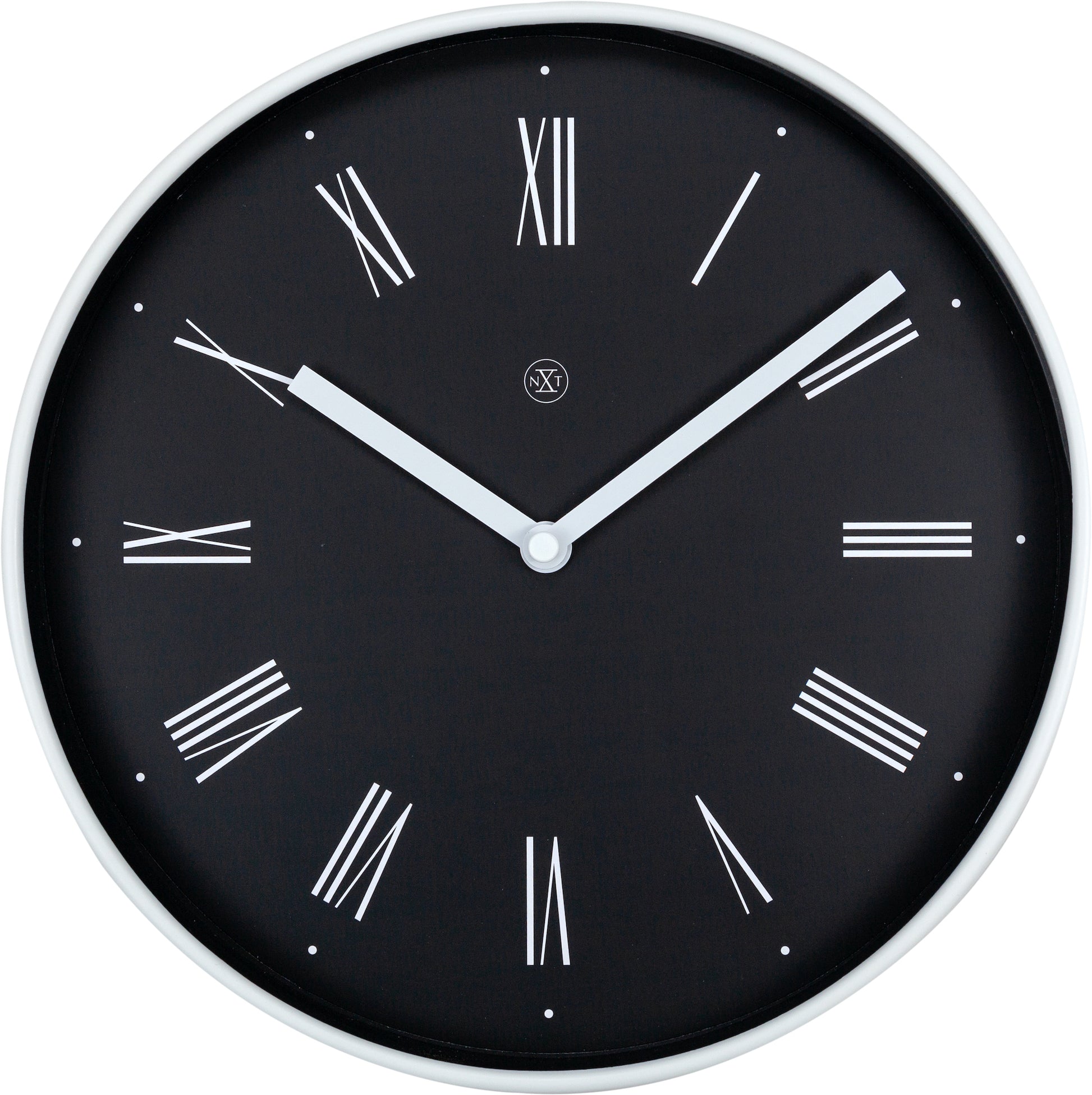 Black Irving Wall Clock 25cm