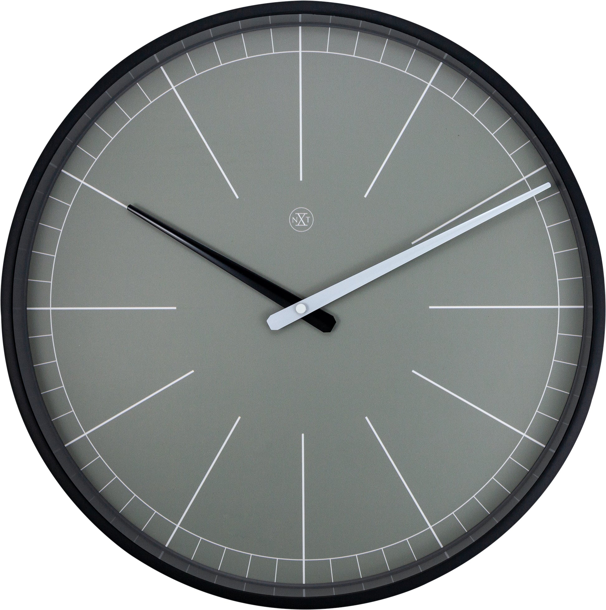 Grey Gray Wall Clock 40cm