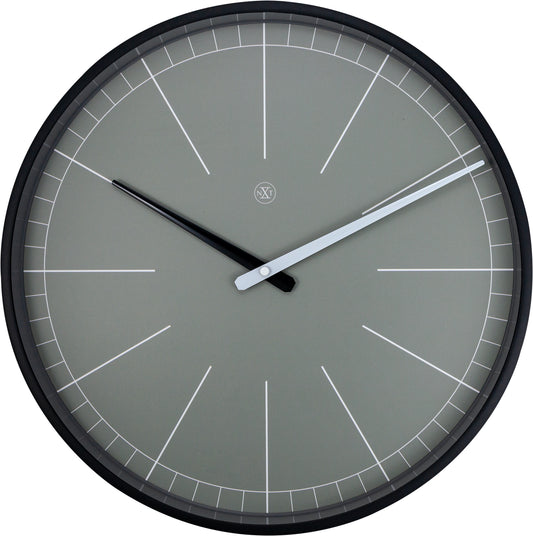 Grey Gray Wall Clock 40cm