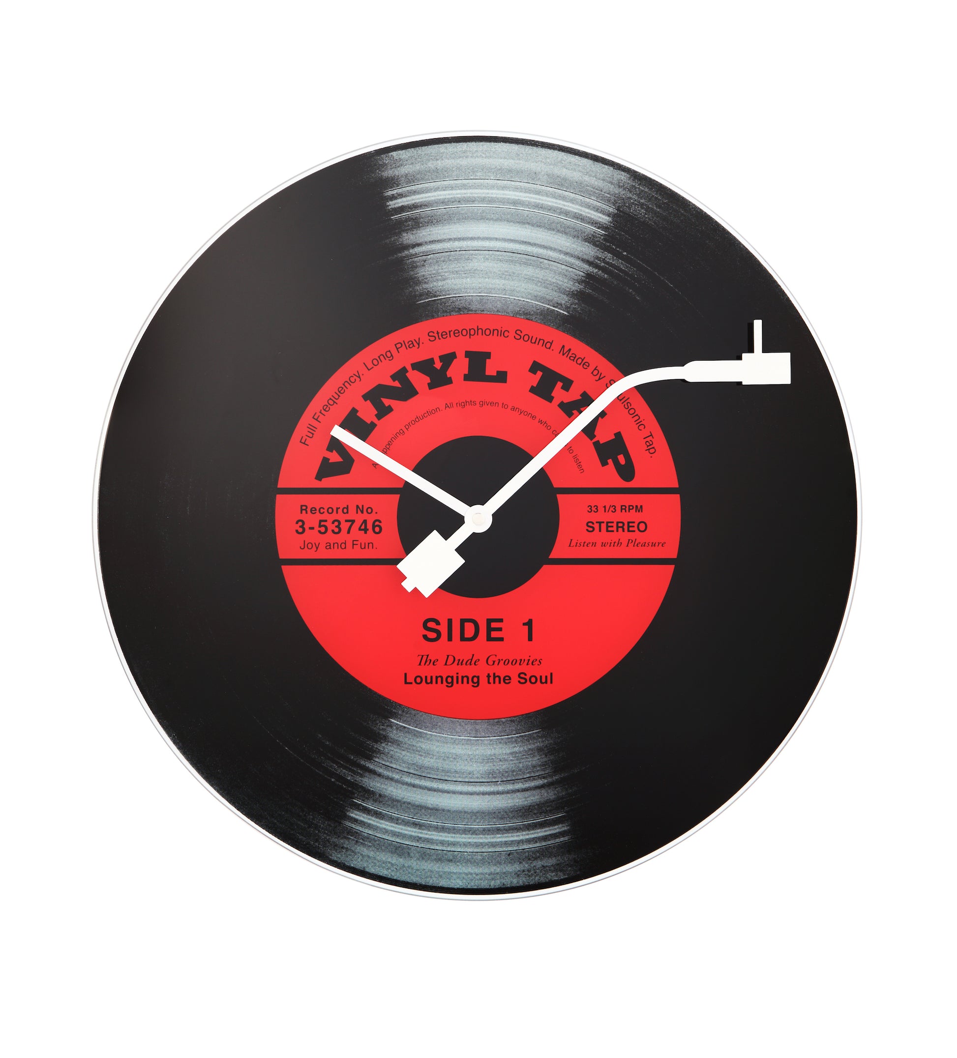 Vinyl Tap Wall Clock 43cm