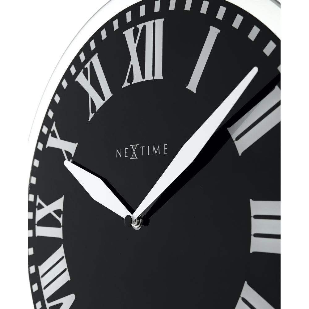 Black Romana Wall Clock 43cm