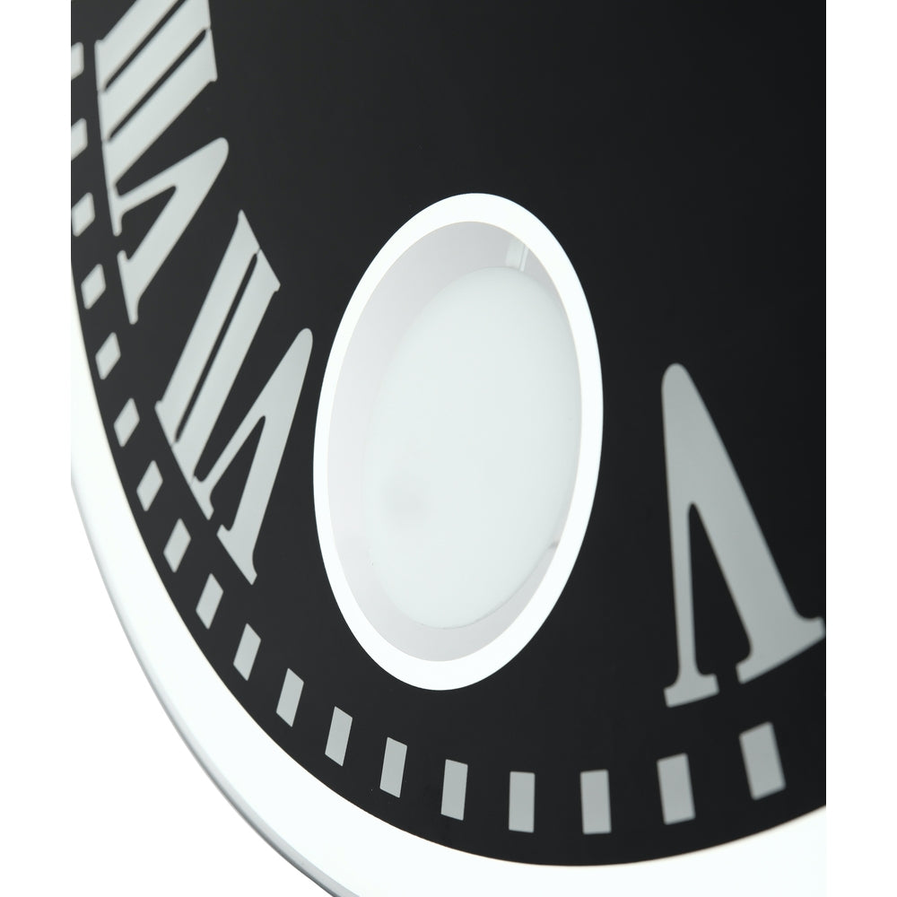 Black Romana Wall Clock 43cm