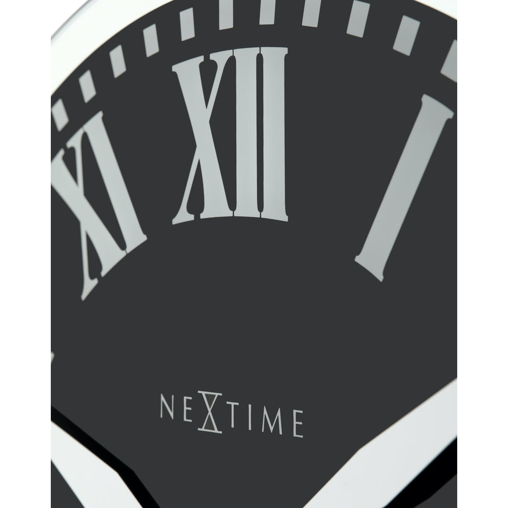Black Romana Wall Clock 43cm
