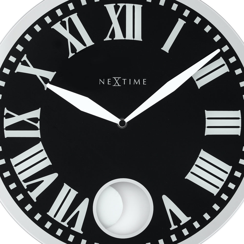 Black Romana Wall Clock 43cm