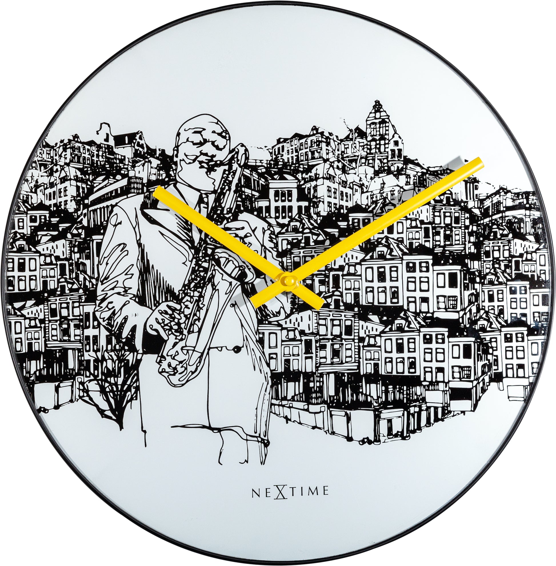 Sax City Wall Clock 40cm
