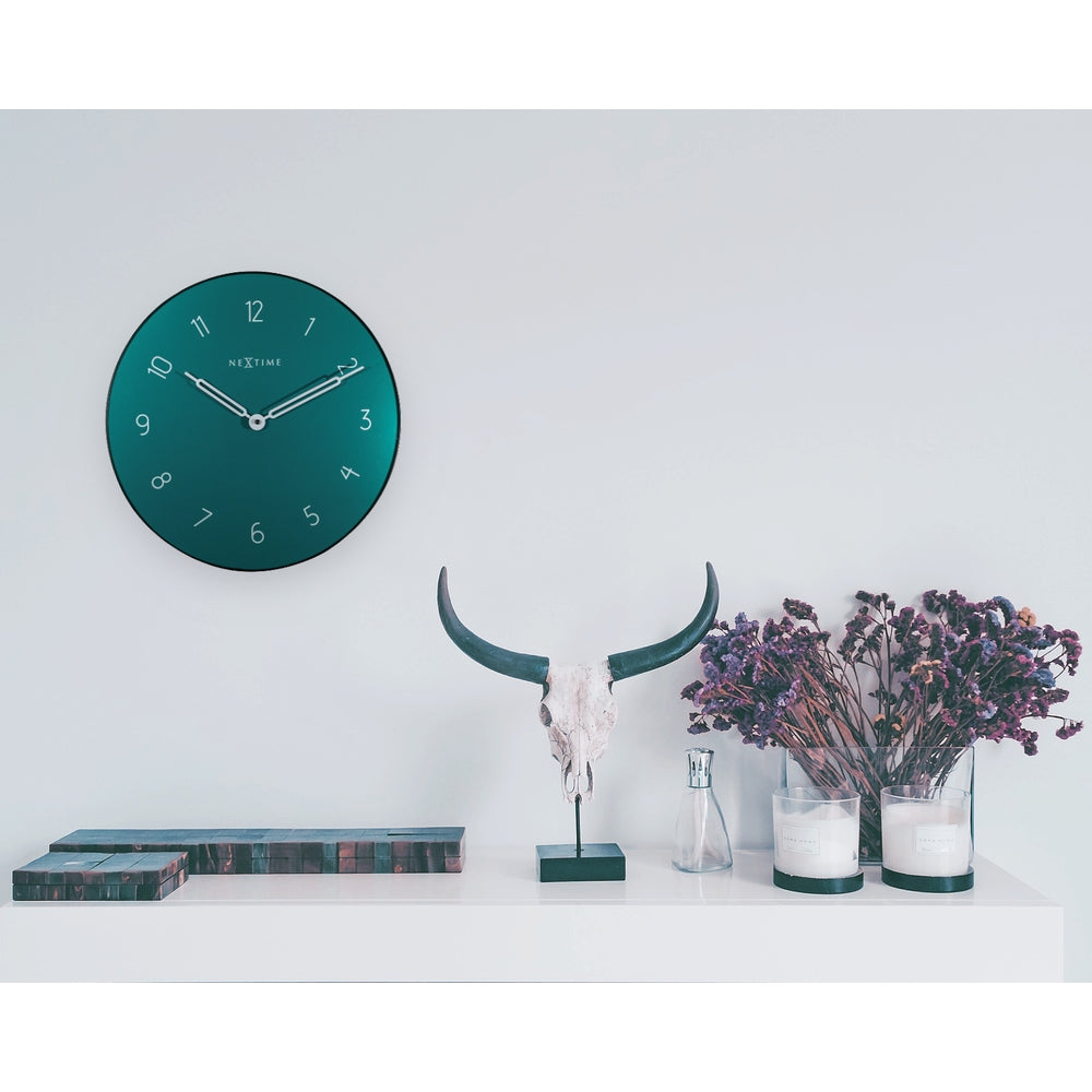 Green Carousel Wall Clock 40cm