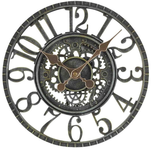 Newby Verdigris Mechanical Outdoor Wall Clock 30cm - TickTockClocks