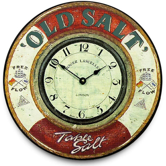 Old Salt Wall Clock 36cm - TickTockClocks