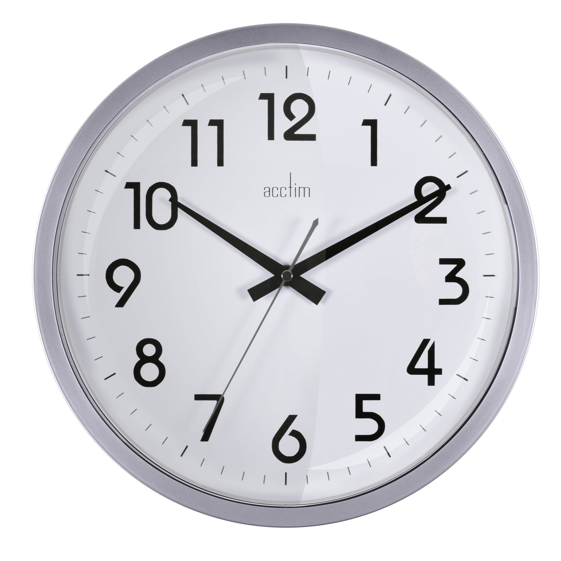Orion Silent Sweeping White Wall Clock 32cm - TickTockClocks