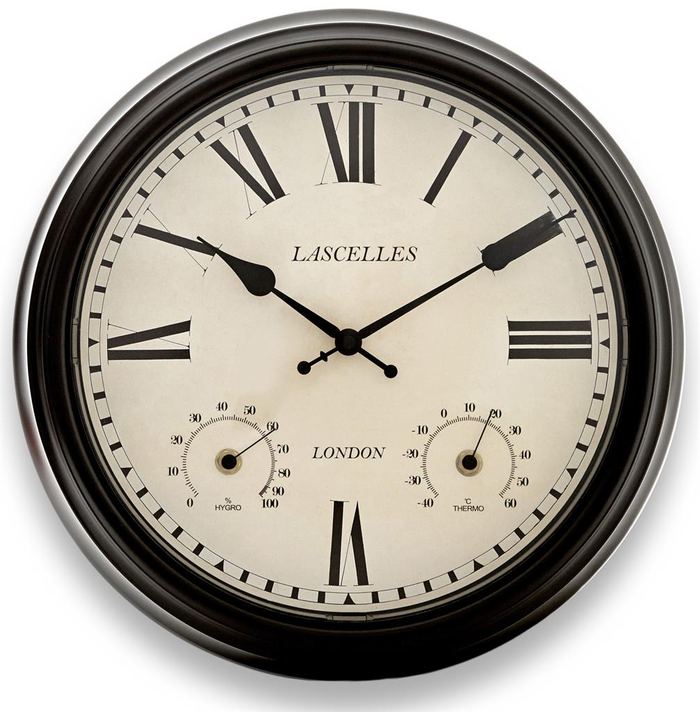 Outdoor Clock with Temp and Humidity display 36cm - TickTockClocks