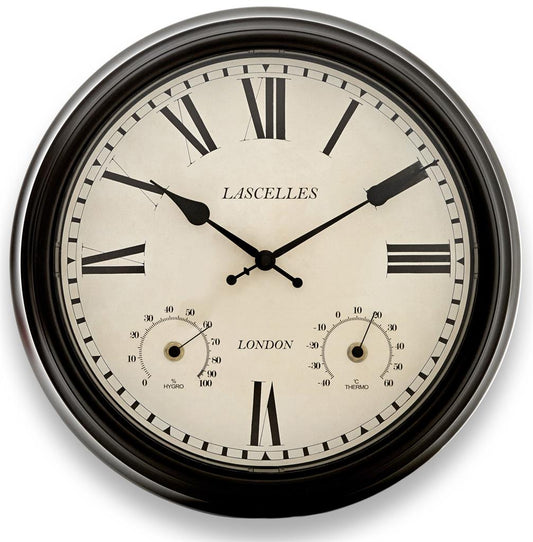 Outdoor Clock with Temp and Humidity display 36cm - TickTockClocks