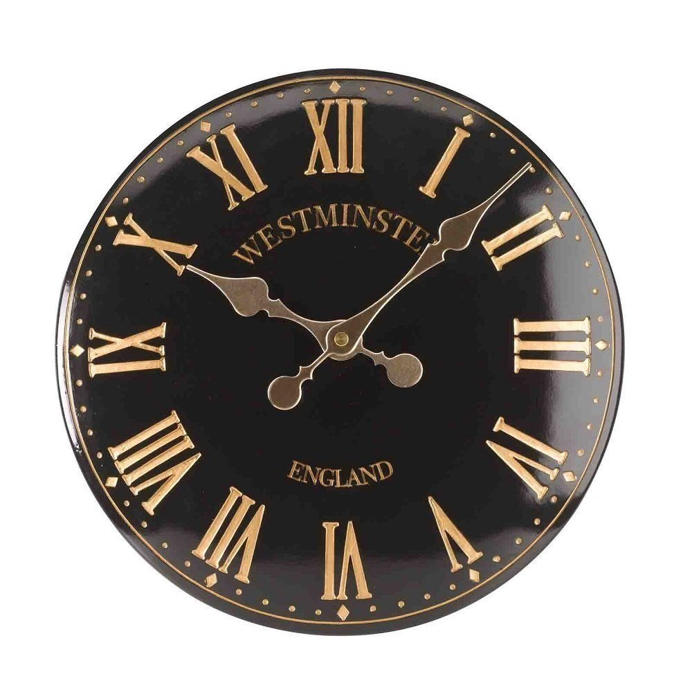 Outside-In Westminster Tower Black 12in Wall Clock - TickTockClocks