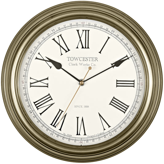 Redbourn Gold Wall Clock 30cm - TickTockClocks
