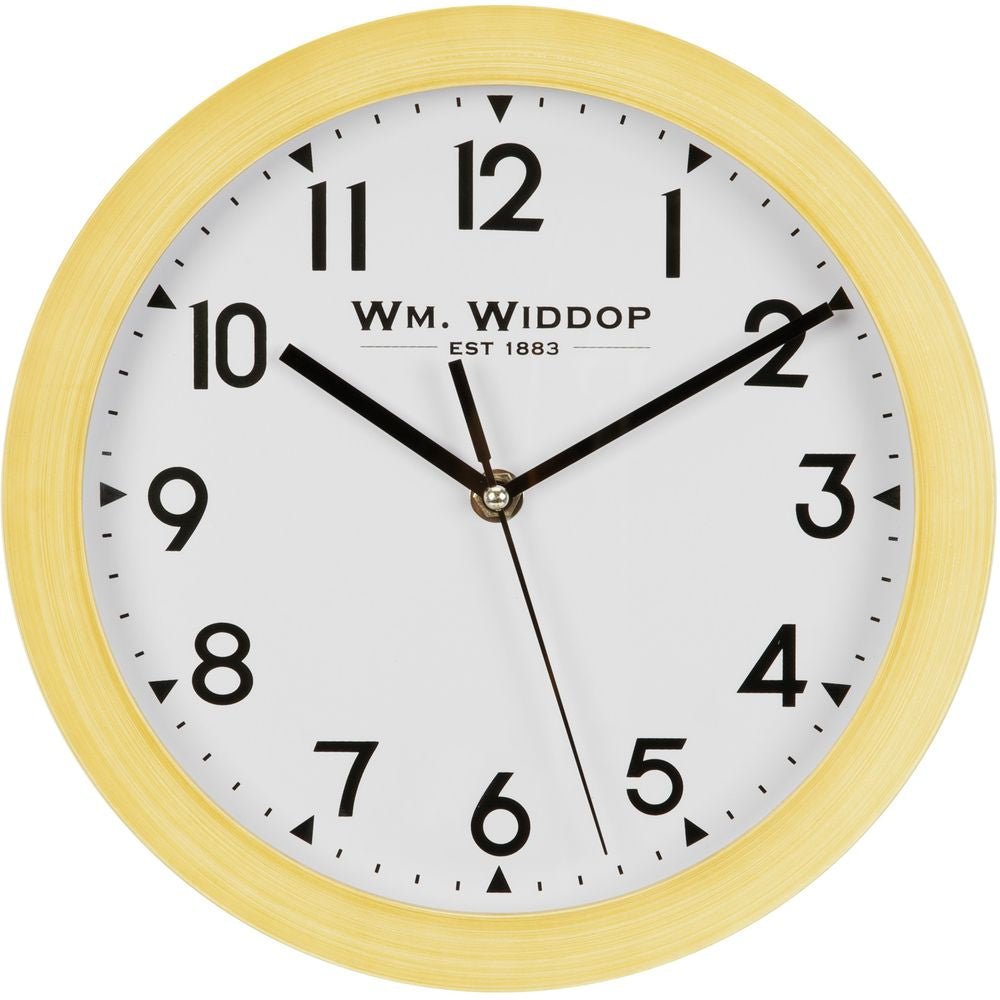Round Wall Clock Wood Effect 25cm - TickTockClocks