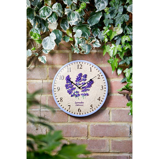 Lavender Outdoor Wall Clock 30cm