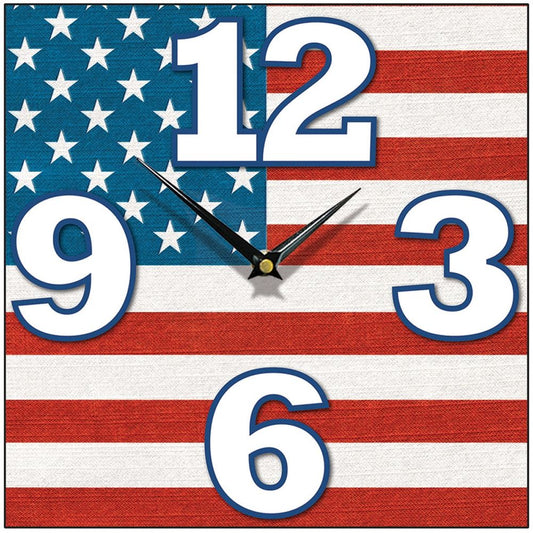 Stars And Stripes Wall Clock 28.5cm